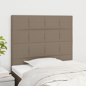 Kopfteil Taupe 100x5x118/128 cm Stoff