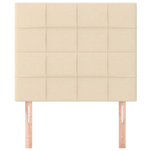 Kopfteil Creme 100x5x118/128 cm Stoff