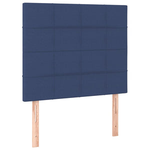 Kopfteil Blau 100 x 5 x 118/128 cm Stoff