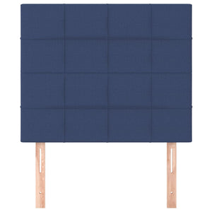 Kopfteil Blau 100 x 5 x 118/128 cm Stoff