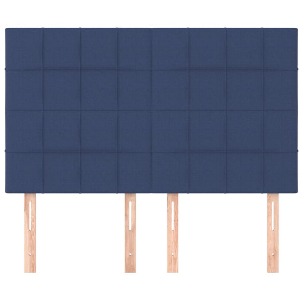Kopfteil Blau 144x5x118/128 cm Stoff