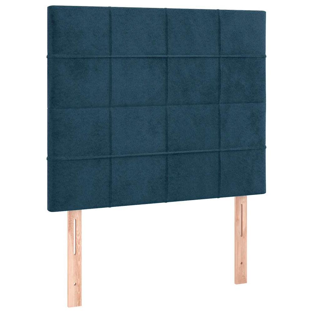 Kopfteil Dunkelblau 80x5x118/128 cm Samt