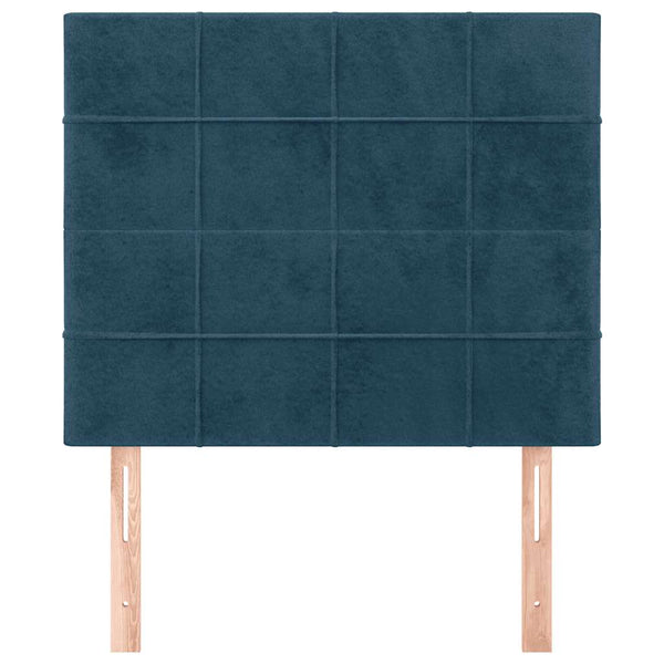 Kopfteil Dunkelblau 80x5x118/128 cm Samt