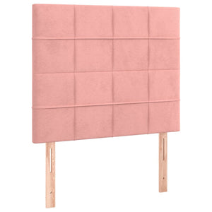 Kopfteil Rosa 80x5x118/128 cm Samt