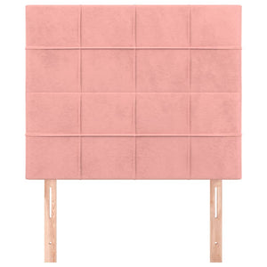 Kopfteil Rosa 80x5x118/128 cm Samt