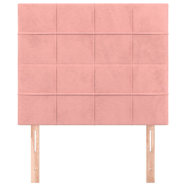 Kopfteil Rosa 80x5x118/128 cm Samt