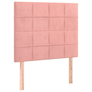 Kopfteil Rosa 90x5x118/128 cm Samt