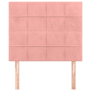 Kopfteil Rosa 90x5x118/128 cm Samt