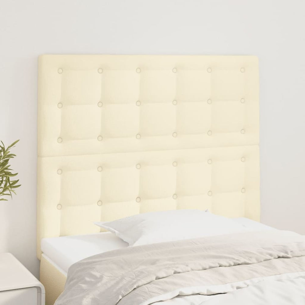 vidaXL Tête de lit Crème 90x5x118/128 cm Similicuir