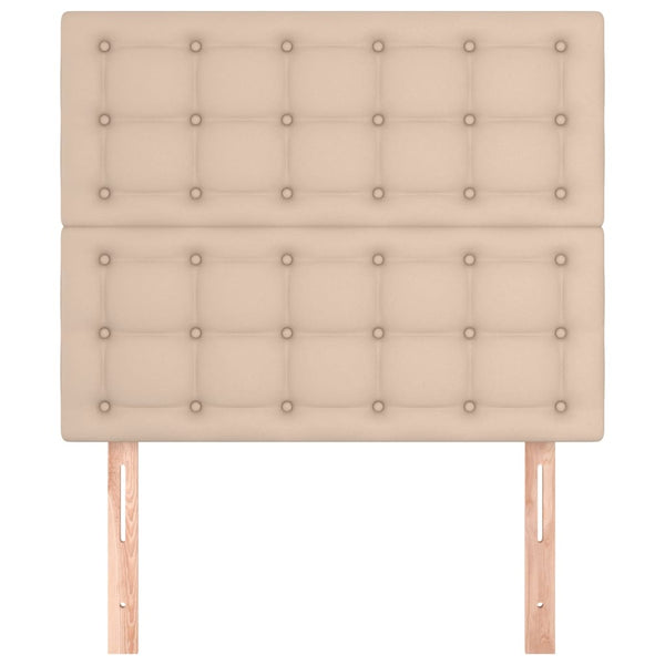 Kopfteil Cappuccino 90x5x118/128 cm Kunstleder