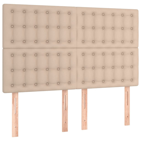 Kopfteil Cappuccino 144x5x118/128 cm Kunstleder