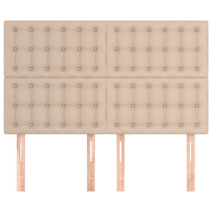 Kopfteil Cappuccino 144x5x118/128 cm Kunstleder