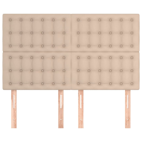 Kopfteil Cappuccino 144x5x118/128 cm Kunstleder