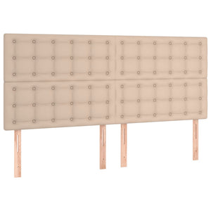 Kopfteil Cappuccino 160x5x118/128 cm Kunstleder