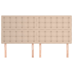 Kopfteil Cappuccino 160x5x118/128 cm Kunstleder