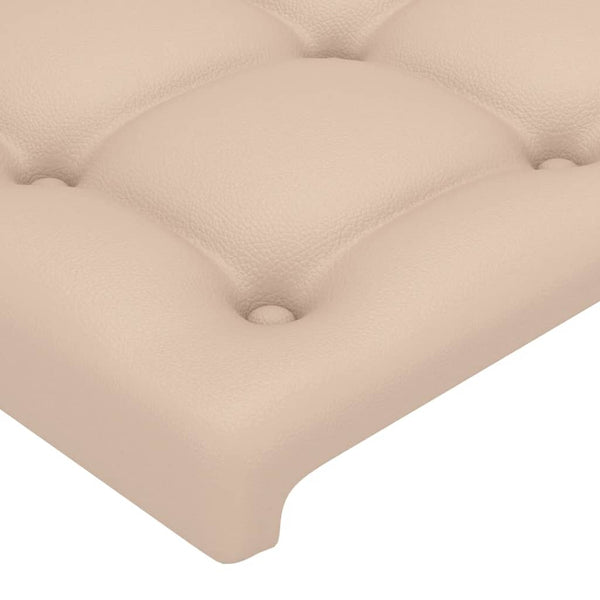 Kopfteil Cappuccino 180x5x118/128 cm Kunstleder