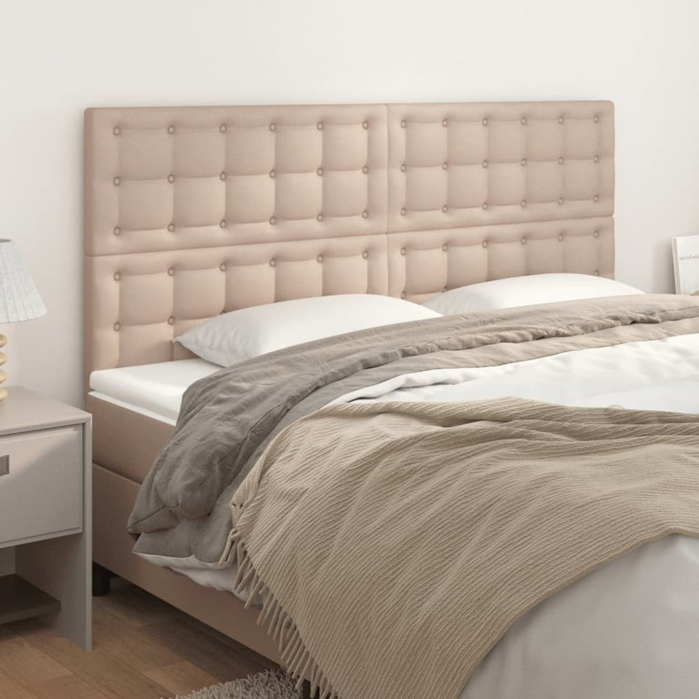 vidaXL Tête de lit cappuccino 180x5x118/128 cm similicuir