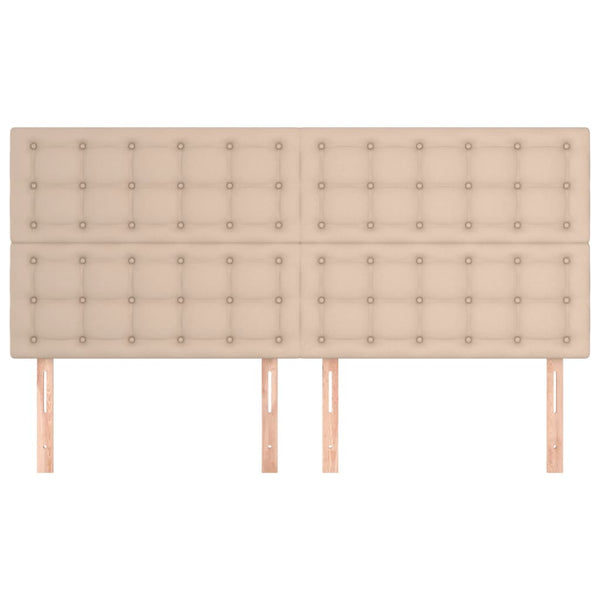 Kopfteil Cappuccino 200x5x118/128 cm Kunstleder