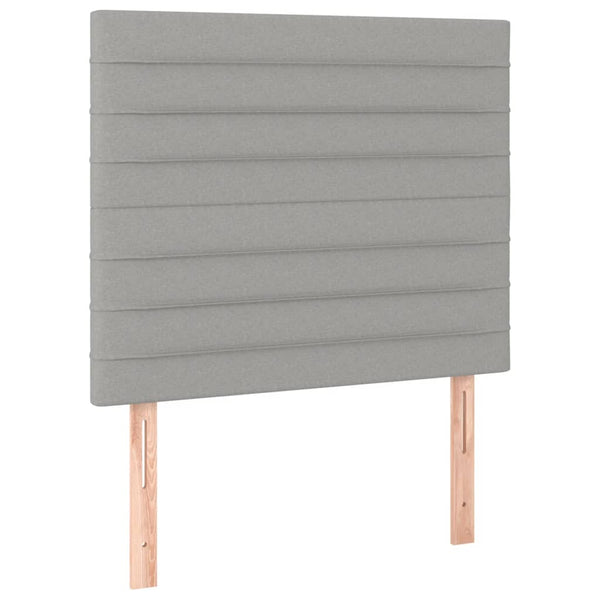 Kopfteil Hellgrau 80x5x118/128 cm Stoff