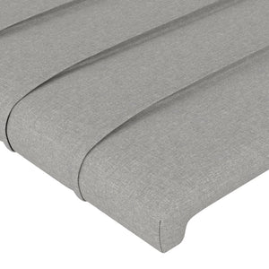 Kopfteil Hellgrau 80x5x118/128 cm Stoff