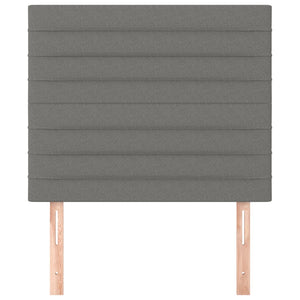 Kopfteil Dunkelgrau 80 x 5 x 118/128 cm Stoff