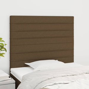 Kopfteil Dunkelbraun 80x5x118/128 cm Stoff