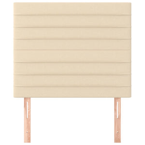 Kopfteil Creme 80x5x118/128 cm Stoff
