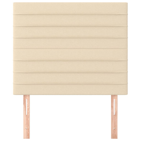 Kopfteil Creme 80x5x118/128 cm Stoff