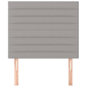 Kopfteil Hellgrau 90x5x118/128 cm Stoff