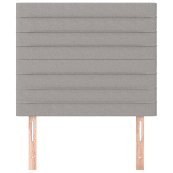 Kopfteil Hellgrau 90x5x118/128 cm Stoff