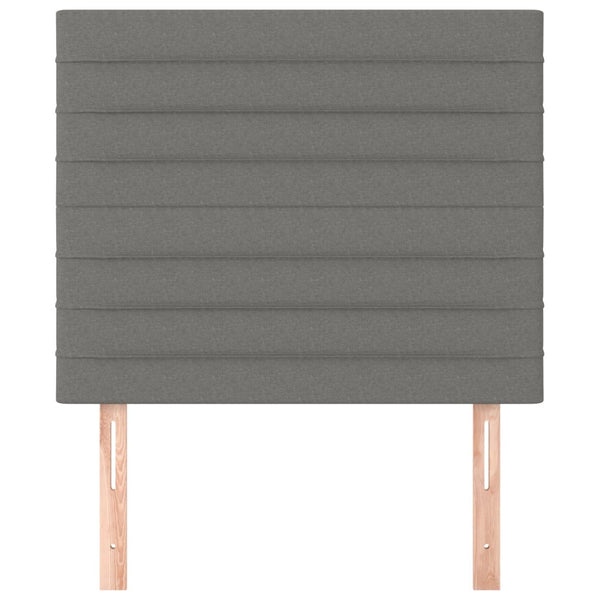 Kopfteil Dunkelgrau 90 x 5 x 118/128 cm Stoff