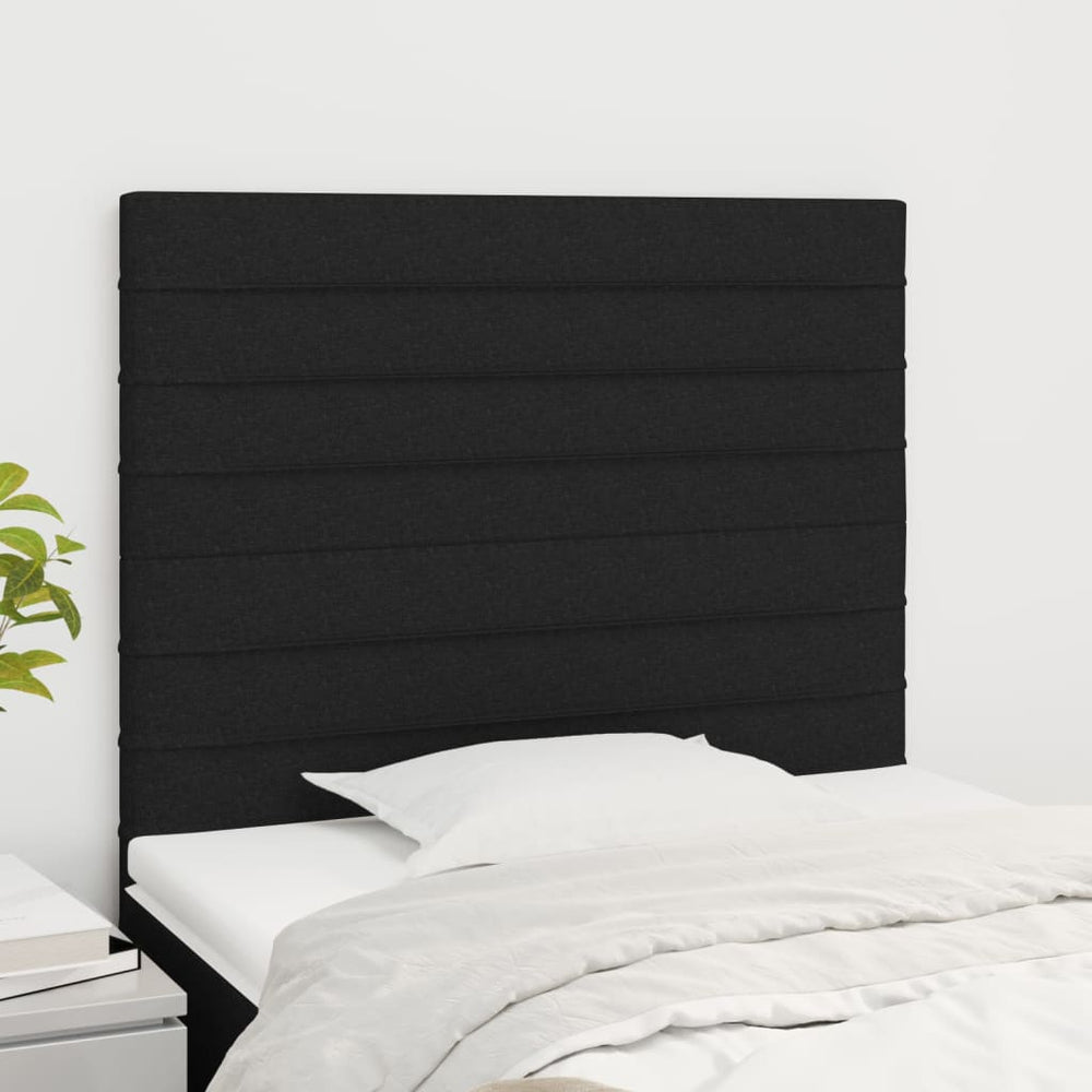 vidaXL Tête de lit Noir 90x5x118/128 cm Tissu