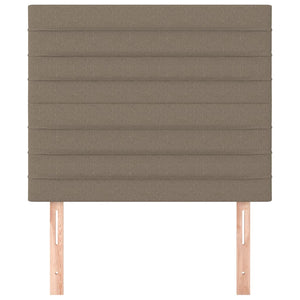 Kopfteil Taupe 90x5x118/128 cm Stoff