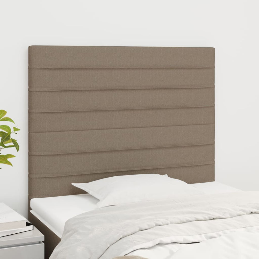 vidaXL Tête de lit Taupe 90x5x118/128 cm Tissu
