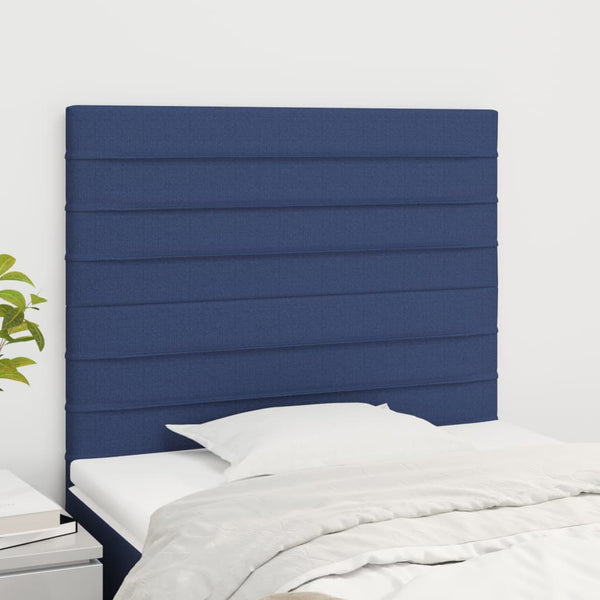 Kopfteil Blau 90x5x118/128 cm Stoff