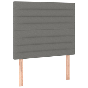 Kopfteil Dunkelgrau 100 x 5 x 118/128 cm Stoff