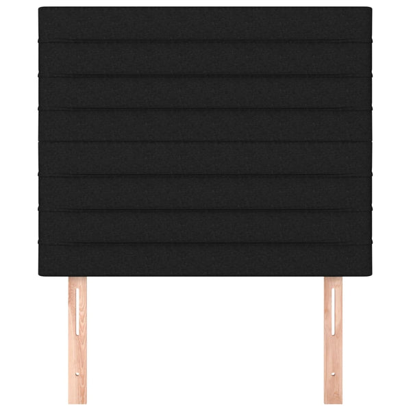 Kopfteil Schwarz 100 x 5 x 118/128 cm Stoff