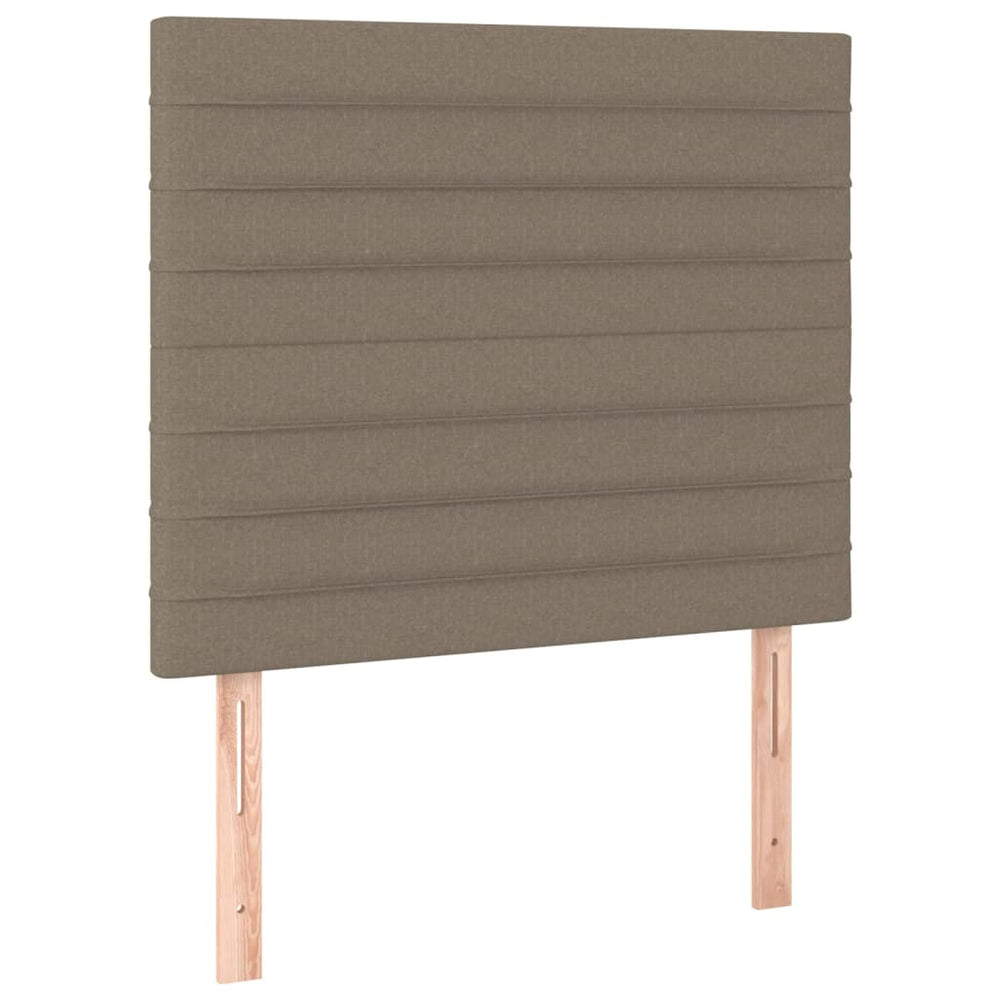 vidaXL Tête de lit taupe 100x5x118/128 cm tissu