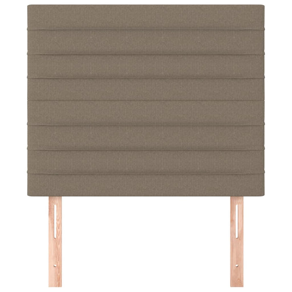 Kopfteil Taupe 100x5x118/128 cm Stoff