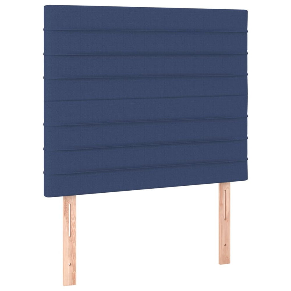 vidaXL Tête de lit bleue 100 x 5 x 118/128 cm Tissu