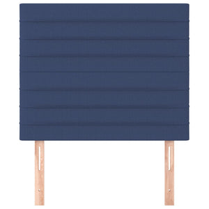 Kopfteil Blau 100 x 5 x 118/128 cm Stoff