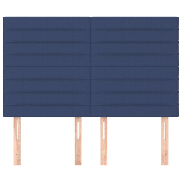 Kopfteil Blau 144x5x118/128 cm Stoff
