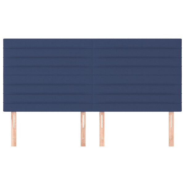 Kopfteil Blau 200 x 5 x 118/128 cm Stoff