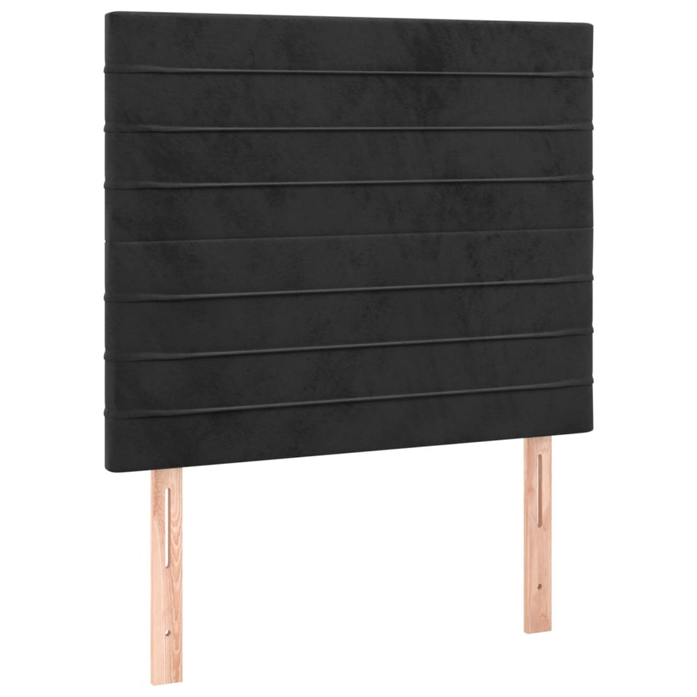 vidaXL Tête de lit Noir 80x5x118/128 cm Velours