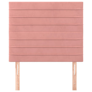 Kopfteil Rosa 80x5x118/128 cm Samt
