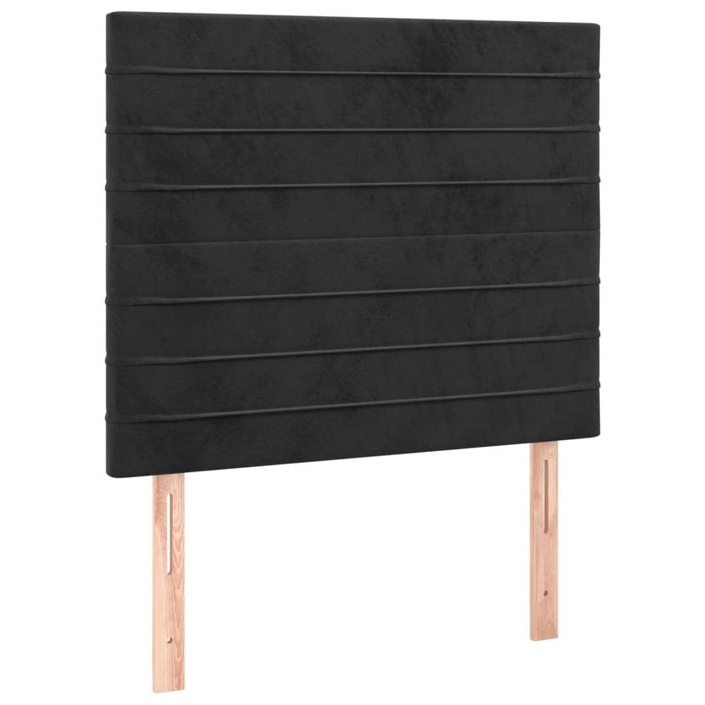 vidaXL Tête de lit Noir 90x5x118/128 cm Velours