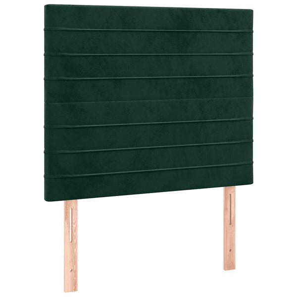 Kopfteil Dunkelgrün 90x5x118/128 cm Samt