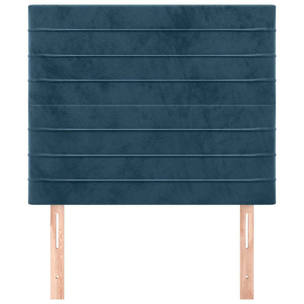 Kopfteil Dunkelblau 90x5x118/128 cm Samt