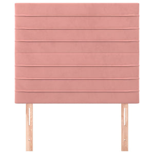 Kopfteil Rosa 100 x 5 x 118/128 cm Samt