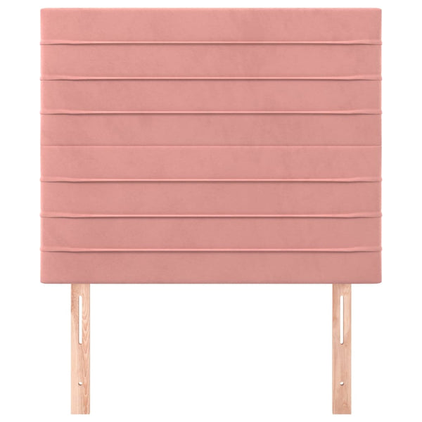 Kopfteil Rosa 100 x 5 x 118/128 cm Samt